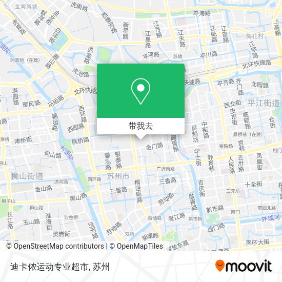 迪卡侬运动专业超市地图