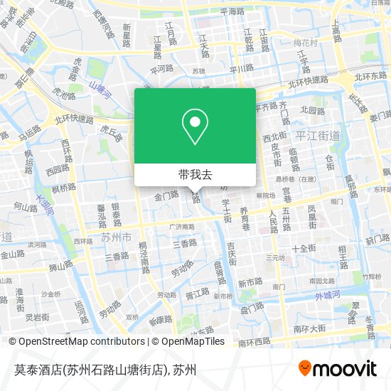 莫泰酒店(苏州石路山塘街店)地图