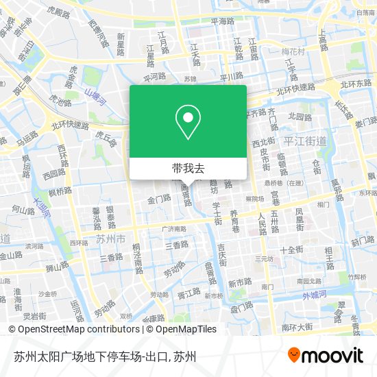 苏州太阳广场地下停车场-出口地图