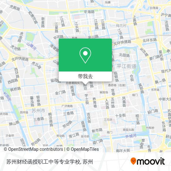 苏州财经函授职工中等专业学校地图