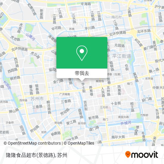 隆隆食品超市(景德路)地图