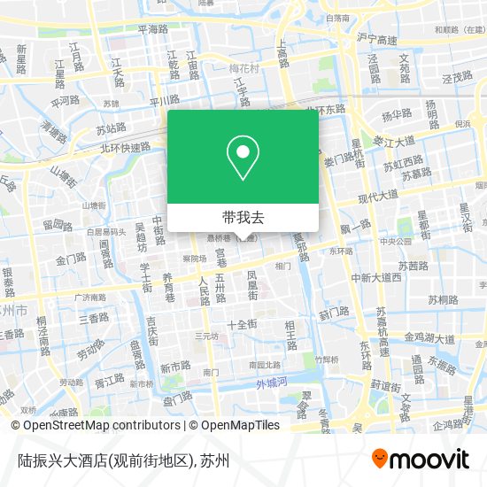 陆振兴大酒店(观前街地区)地图