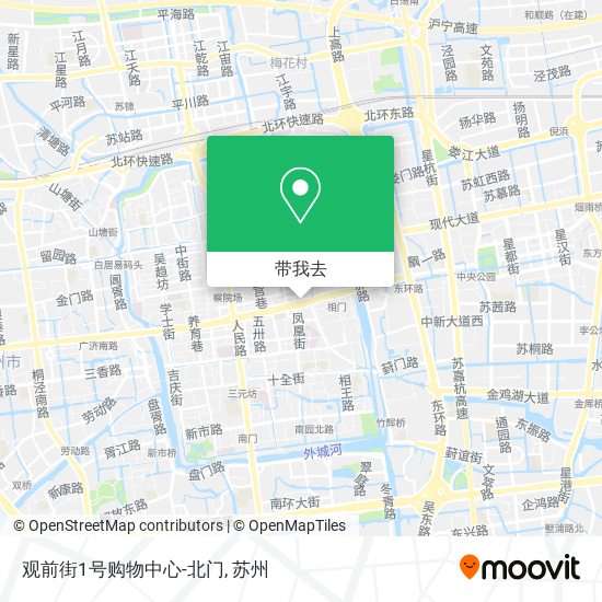 观前街1号购物中心-北门地图