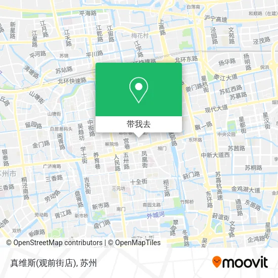 真维斯(观前街店)地图