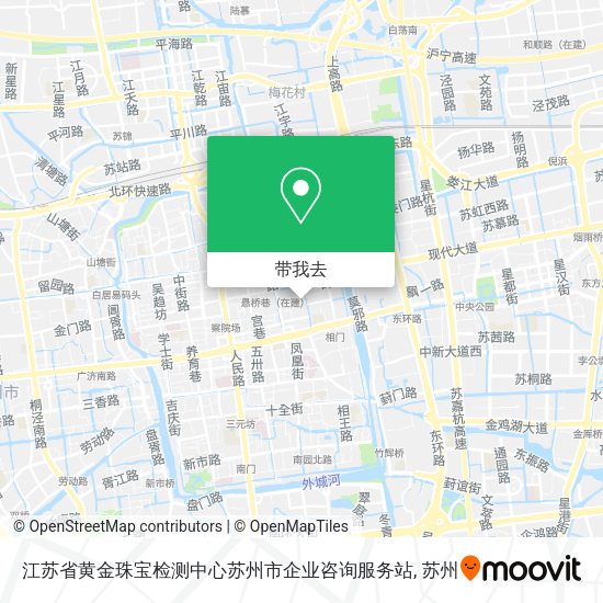 江苏省黄金珠宝检测中心苏州市企业咨询服务站地图