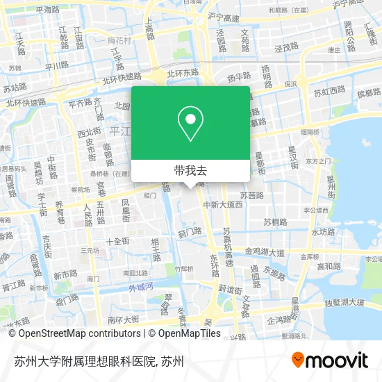 苏州大学附属理想眼科医院地图
