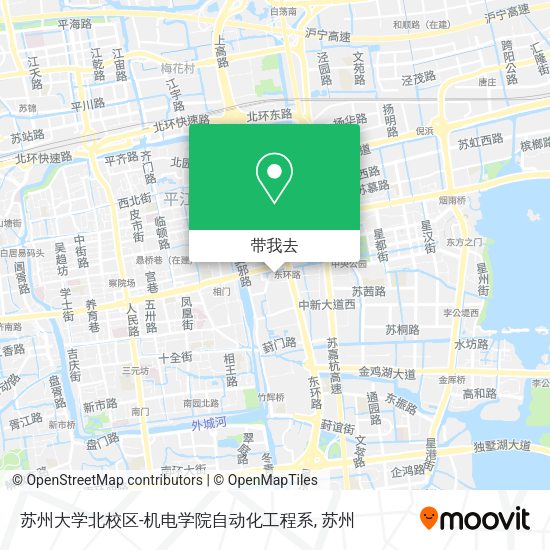 苏州大学北校区-机电学院自动化工程系地图