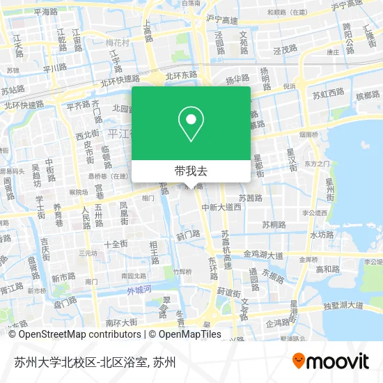 苏州大学北校区-北区浴室地图