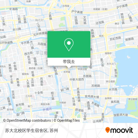 苏大北校区学生宿舍区地图
