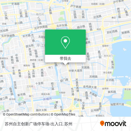 苏州自主创新广场停车场-出入口地图