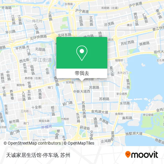 天诚家居生活馆-停车场地图
