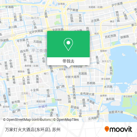 万家灯火大酒店(东环店)地图