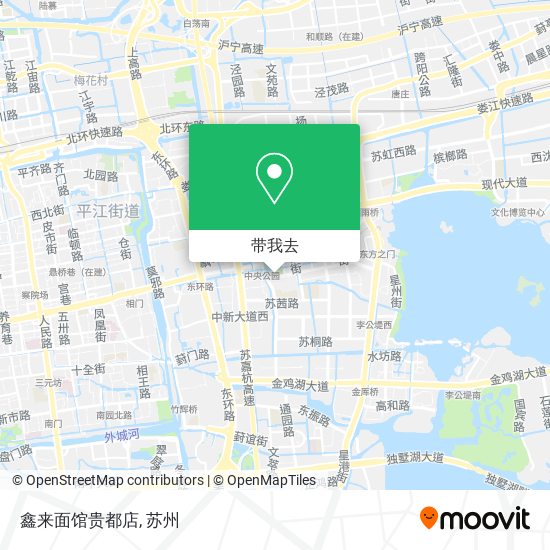 鑫来面馆贵都店地图