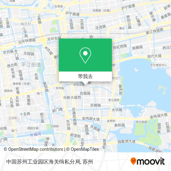 中国苏州工业园区海关缉私分局地图