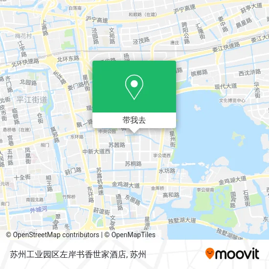 苏州工业园区左岸书香世家酒店地图