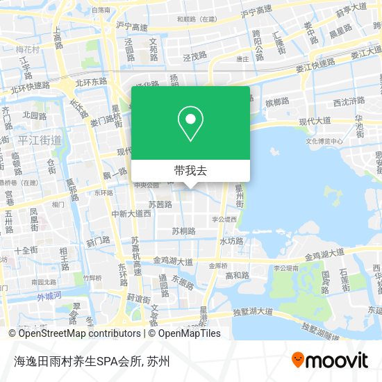 海逸田雨村养生SPA会所地图