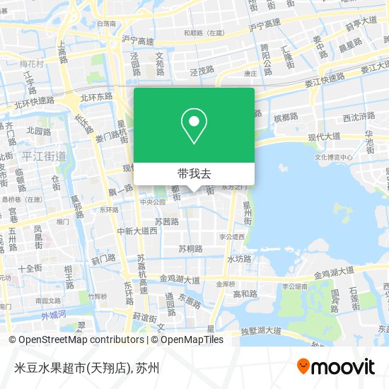 米豆水果超市(天翔店)地图