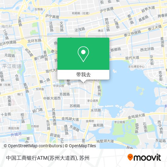 中国工商银行ATM(苏州大道西)地图