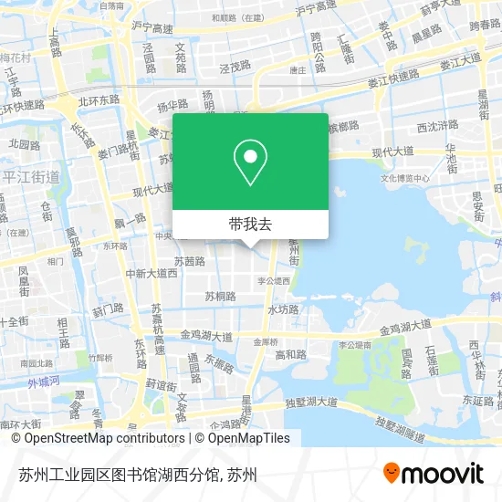 苏州工业园区图书馆湖西分馆地图