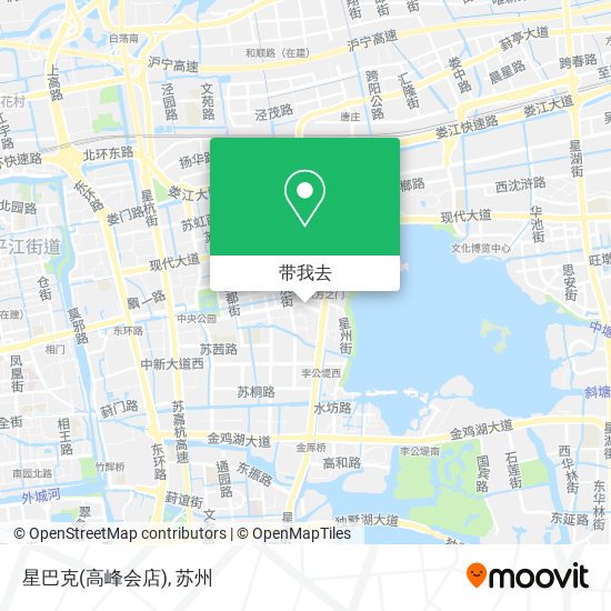 星巴克(高峰会店)地图