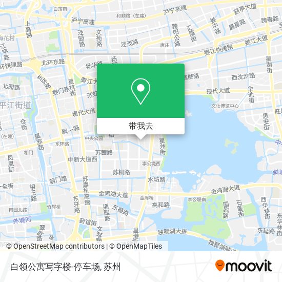 白领公寓写字楼-停车场地图