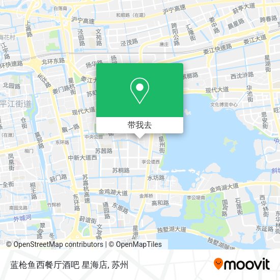 蓝枪鱼西餐厅酒吧  星海店地图