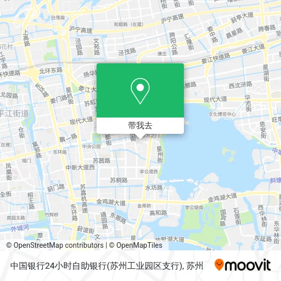 中国银行24小时自助银行(苏州工业园区支行)地图