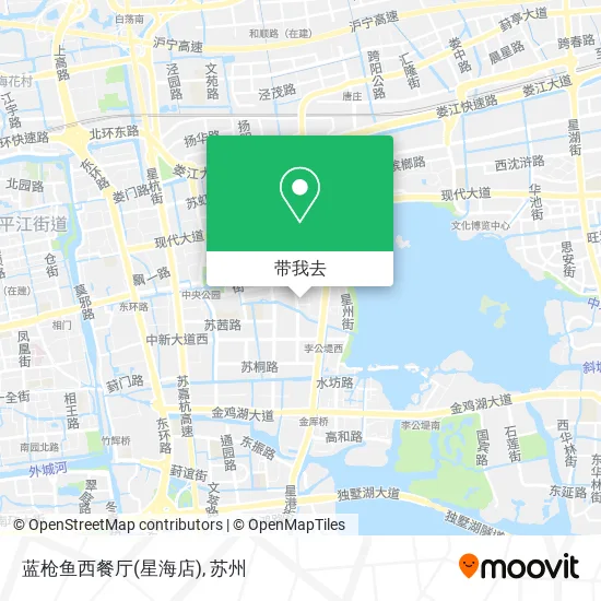 蓝枪鱼西餐厅(星海店)地图
