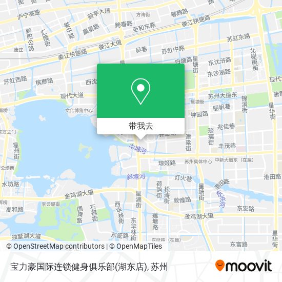 宝力豪国际连锁健身俱乐部(湖东店)地图