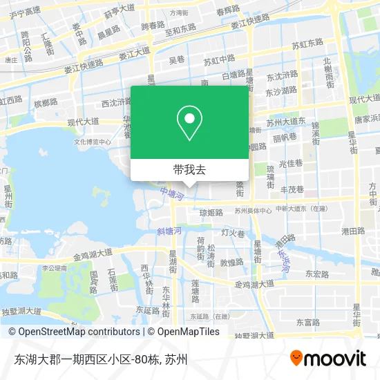 东湖大郡一期西区小区-80栋地图