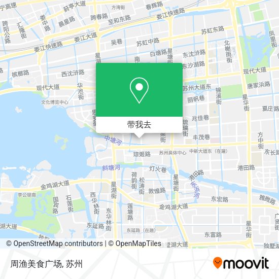 周渔美食广场地图