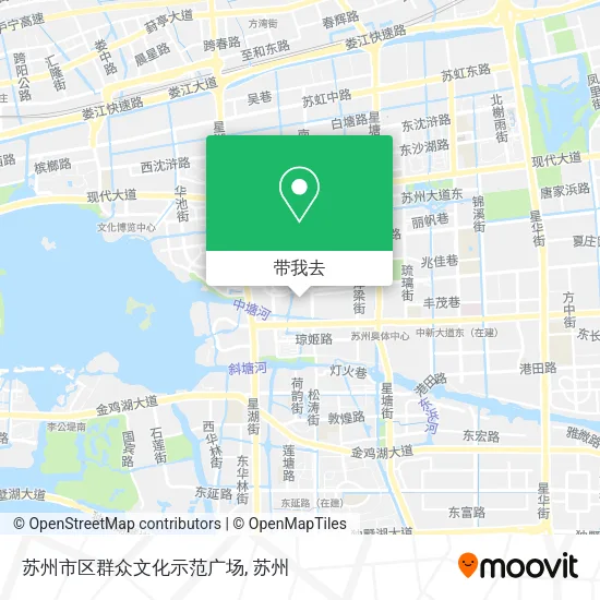 苏州市区群众文化示范广场地图
