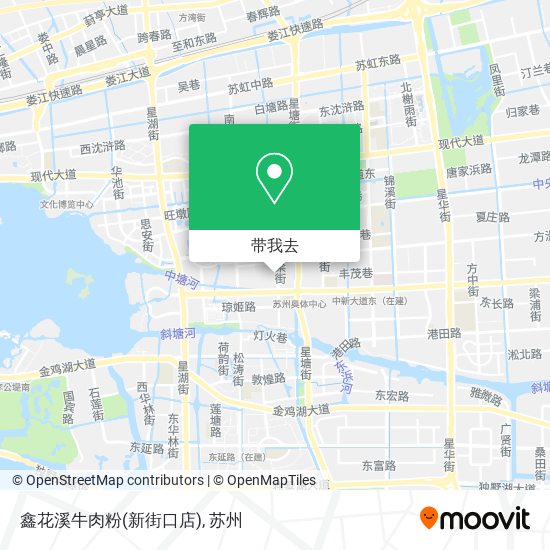 鑫花溪牛肉粉(新街口店)地图