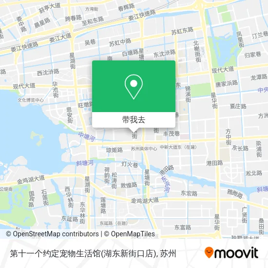 第十一个约定宠物生活馆(湖东新街口店)地图