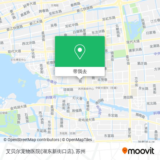 艾贝尔宠物医院(湖东新街口店)地图