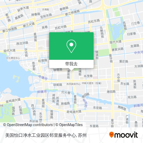 美国怡口净水工业园区邻里服务中心地图