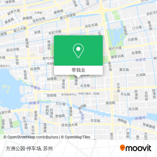 方洲公园-停车场地图