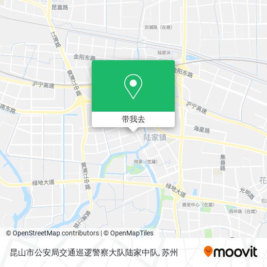 昆山市公安局交通巡逻警察大队陆家中队地图