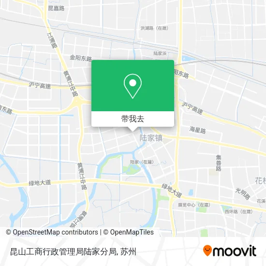 昆山工商行政管理局陆家分局地图