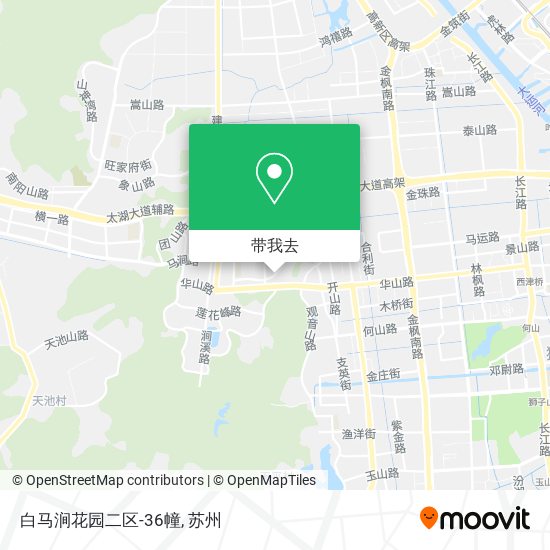 白马涧花园二区-36幢地图