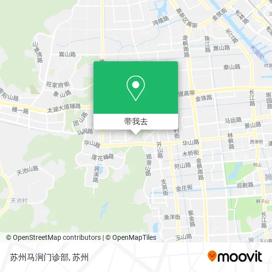 苏州马涧门诊部地图