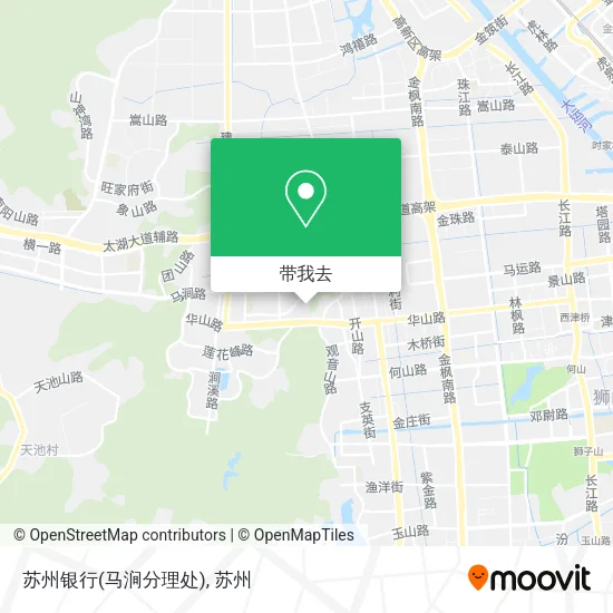 苏州银行(马涧分理处)地图