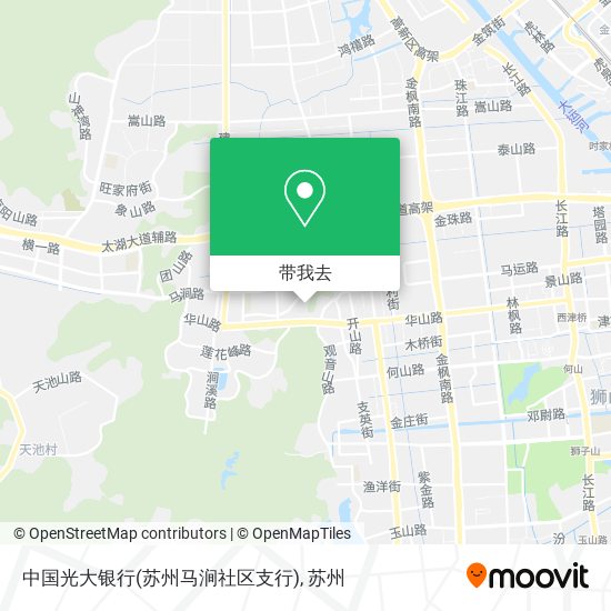 中国光大银行(苏州马涧社区支行)地图