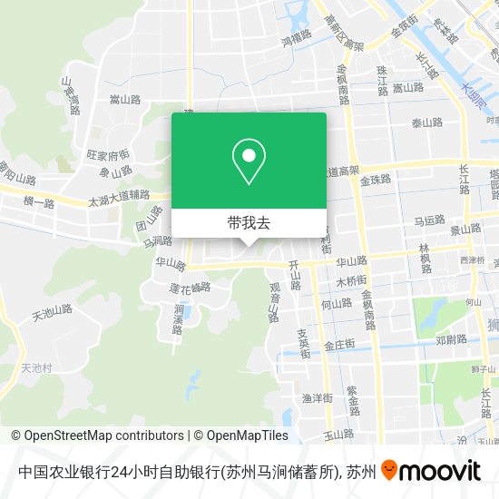 中国农业银行24小时自助银行(苏州马涧储蓄所)地图