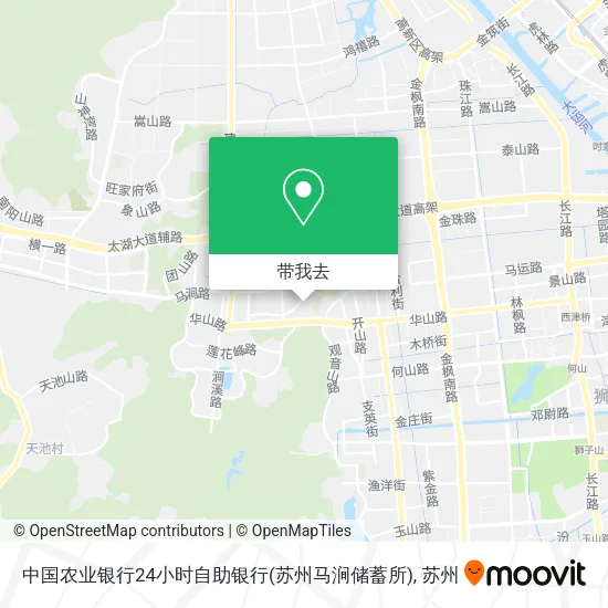 中国农业银行24小时自助银行(苏州马涧储蓄所)地图