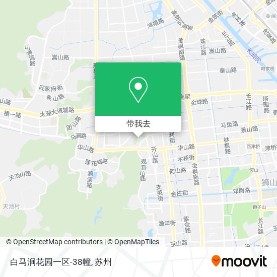 白马涧花园一区-38幢地图