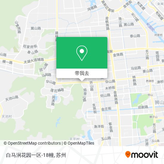 白马涧花园一区-18幢地图