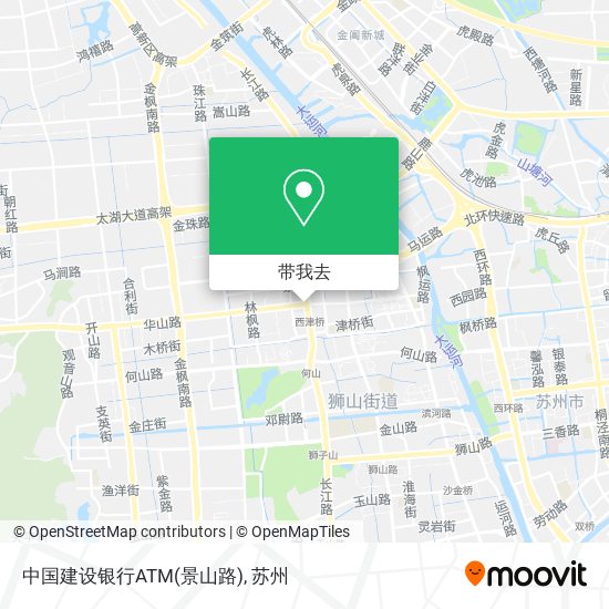 中国建设银行ATM(景山路)地图