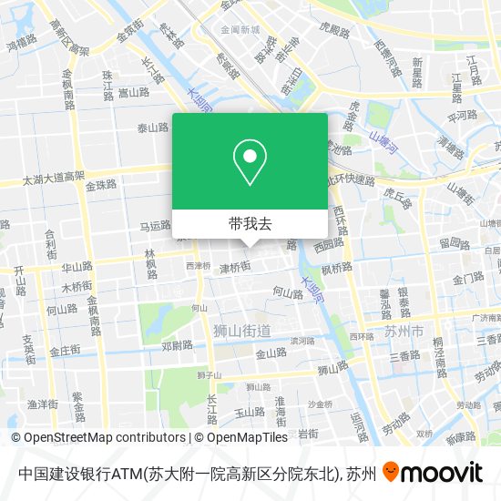 中国建设银行ATM(苏大附一院高新区分院东北)地图