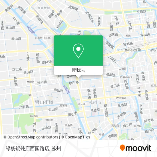 绿杨馄饨店西园路店地图